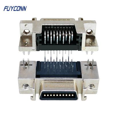 China 20 Pin SCSI Connector Female Socket Connector with Zinc Alloy Shell for sale