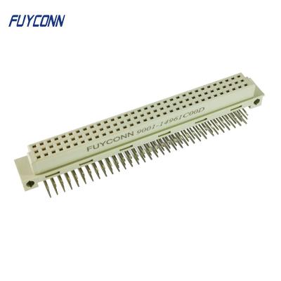 China Female Eurocard Connector 3 rows 96Pin DIN 41612 Right Angle PCB Connector for sale