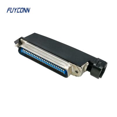 China A NC 57 solda Pin Male Centronics 50 Pin Connector With Plastic Hood à venda