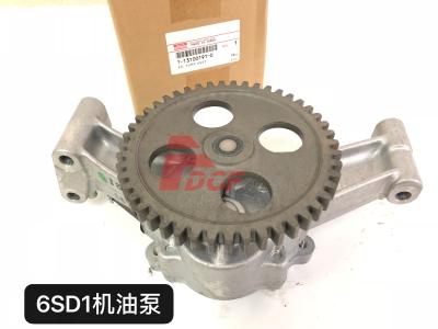 China 6SD1 Engine Oil Change Pump 1-13100191-2 For Isuzu Excavator Forget Engine Parts for sale