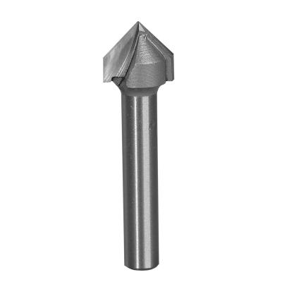 China TCT CNC Carving Bit 90 Degree V Groove Cutter 3/8 Inch To 1 Inch Cutting Length for sale