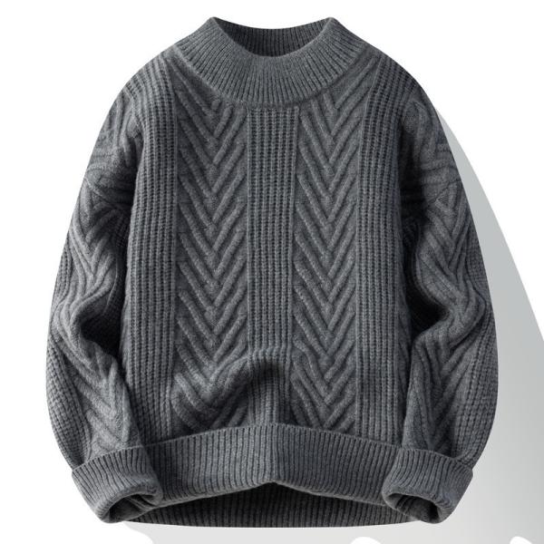 Quality Stylish Men s Pullover Sweaters with Ribbed Hem Style from for Benefit Loose for sale