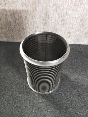 China Sewage Water Treatment 1um Wedge Wire Screen Filter for sale
