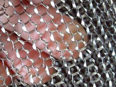 China Car Airbags dia 0.16mm SS316L Stainless Steel Knitted Mesh for sale