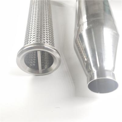 China Liquid Filtration SS304 0.5um Stainless Steel Mesh Tube Filter for sale