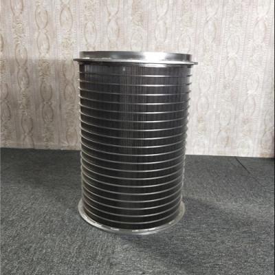 China Filter Coal 250 Micron D45 Wedge Wire Screen Panels barrel for sale