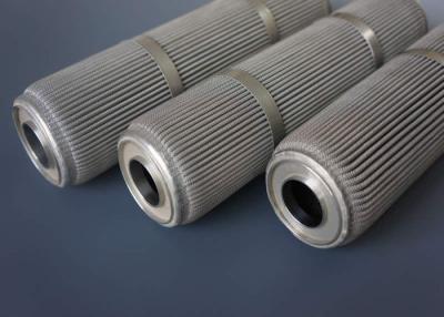 China 0.22 Micron Pleated Sintered Wire Mesh Filter Cylinder for sale