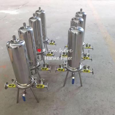 Chine 10um filtre à manches latéral d'acier inoxydable de l'entrée 0.5mpa 316L à vendre