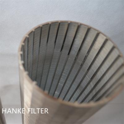 China Ss 304 Mineral Processing 25um Wedge Wire Screen Filter for sale