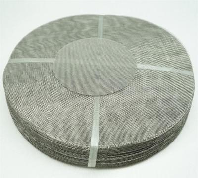 China 8 Micron Ss202 Wire Mesh Filter Disc Industrial Filtration Spot Welding for sale