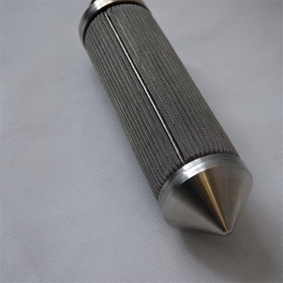 China Diameter 74mm Pleated Filter Elements Rate 140 Micron Steel for sale