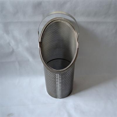 China 300 Micron Emulsion Basket Filter Element Stainless Steel Wire Mesh for sale