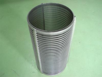China 500 Micron Stainless Steel Wedge Wire Screen Food And Beverage Processing for sale