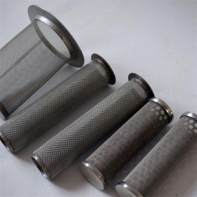 China Metal Tightly Weaved Wire Mesh Tube Micron Grade Industry Screen for sale