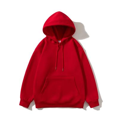 China FODARLLOY Fashion Vintage Hoodie OEM Streetwear Essentials Oversize Unisex Pull Coat Men's Hoodies Pullover Red for sale