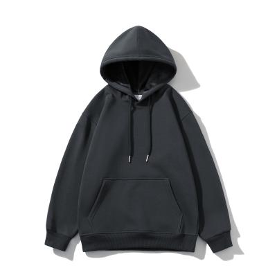 China FODARLLOY  Fashion Vintage Hoodie OEM Streetwear Essentials Oversize Unisex Pull Coat Men's Hoodies Pullover Dark Grey for sale