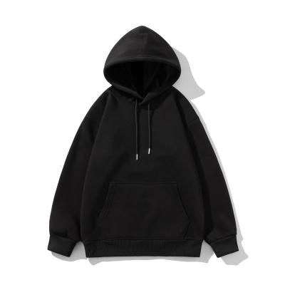 China FODARLLOY  Fashion Vintage Hoodie OEM Streetwear Essentials Oversize Unisex Pull Coat Men's Hoodies Pullover Black for sale