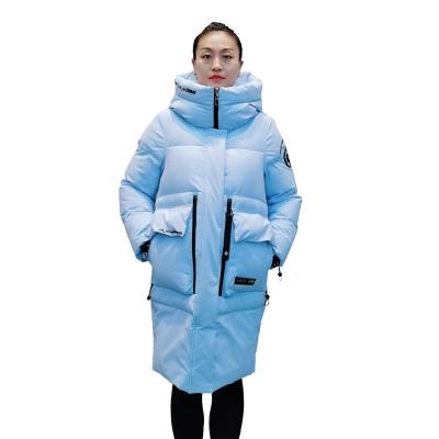China FODARLLOY F22518 Ladies Warm Hooded Cotton-padded Clothes Women Slim Long Winter Jackets Women Coats for sale
