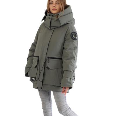 China FODARLLOY 2022 wholesale winter puffer jackets ladies warm hooded cotton-padded clothes for sale