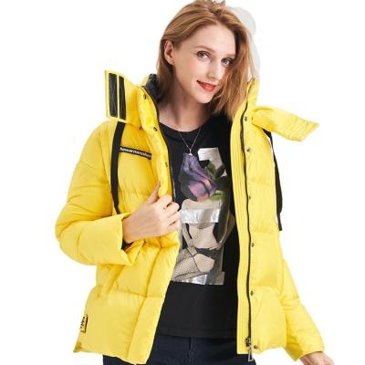 China FODARLLOY foreign trade ladies warm hooded cotton-padded clothes women slim long down winter coats for sale