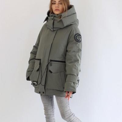 China FODARLLOY Women's Winter Down Jacket Women Warm Parka Thick Hooded Outwear wholesale clothes for sale