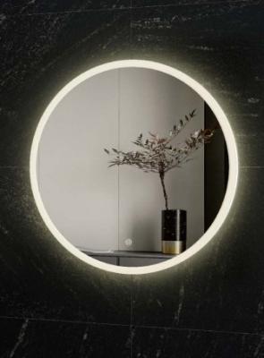 China Hidden Frame Electric Bathroom Round Backlit Mirrors 600X600mm 800X800mm 900X900mm for sale
