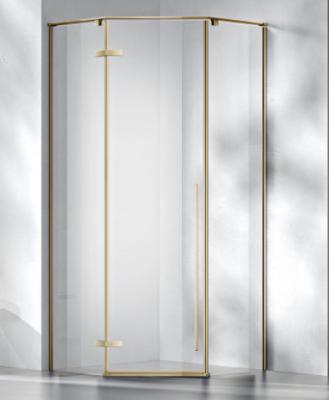 China 304 # Stainless Steel, Shower Cubicle Door,Hinged door ,Titanium brushed for sale