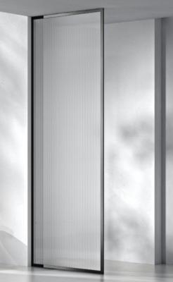 China Helle Silber / Matte Schwarz Glas Duschraum 1200mm Nasserraum Panel 8mm 10mm 12mm zu verkaufen