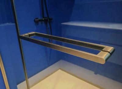 China 304 aço inoxidável chuveiro porta do cubo 8mm de vidro andar no chuveiro porta deslizante à venda