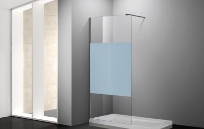 Quality Anti Corrosion Rectangular Glass Shower Room Wet Room Glass Panel 900mm for sale