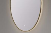 Quality Illuminated Silicone Strip Light Guiding Oval LED Lighted Bathroom Mirror for sale