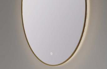 China Luz de fita de silicone iluminada guia oval LED iluminado espelho de banheiro à venda