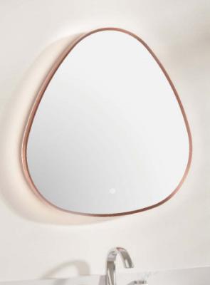 China Triangular Angle Semi Arc Shape LED Bathroom Mirrors Light With Touch Sensor for sale