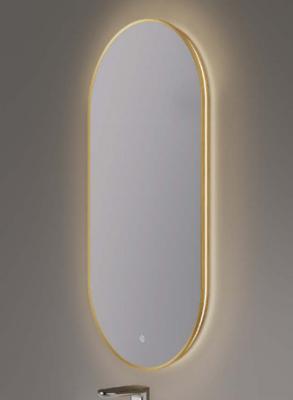 China Cuadro de aluminio redondo LED iluminado Espejos de baño resistentes al agua en venta