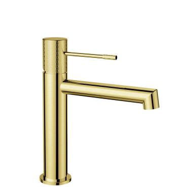 China Chrome Surface Finishing Basin Mixer Faucet Gold Basin Mixer Tap Water Flow Control for sale