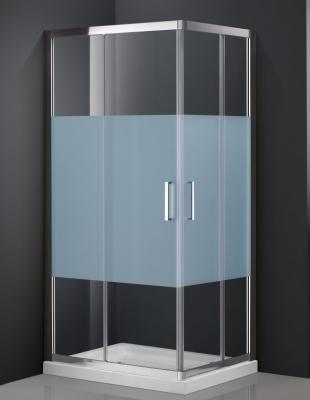 China Double Shower Cubicle 1000 X 1000 Square Shower Enclosure With Aluminum Frame for sale