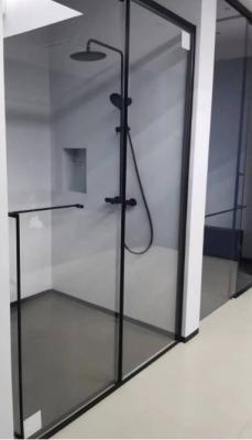China Tempered Glass Bathroom Shower Room Wet Room Shower Screen Polished for sale