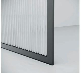 Quality 304 Stainless Steel,Matte Black ,Side panel screen door , 8mm/10mm/12mm for sale