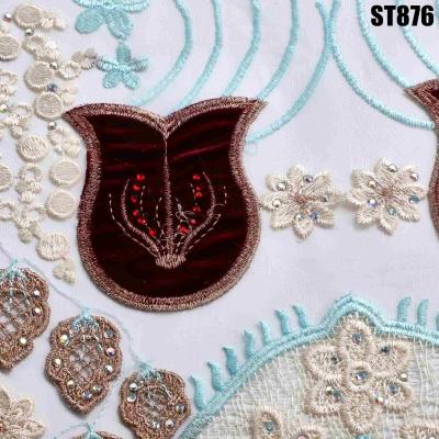 China Custom Or Standard Low Price Stock Lace Fabric for sale