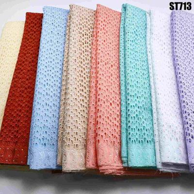 China Factory Direct Sales Factory Manufacturer 3D Guipure Lace Fabric Unique Crystal Mesh Fabric 100% Polyester Water Soluble for sale