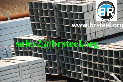 China ASTM A500 carbon seamless galvanizing Q235 square/rectangular pipes for sale