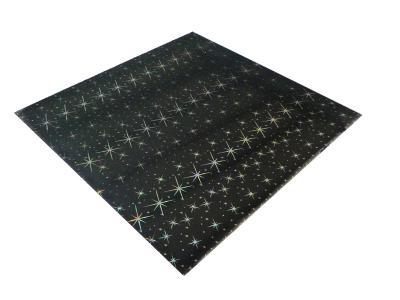China Los paneles de techo brillantes negros del PVC del rectángulo del ISO para los cuartos de baño 2.2Kg - 2.8Kg por Sqm en venta