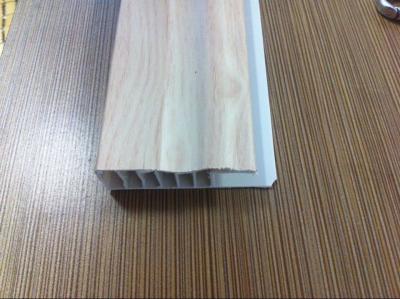China Laminate Flooring Skirting Board Trim , Decorative White Laminate Skirting Board Plastic for sale