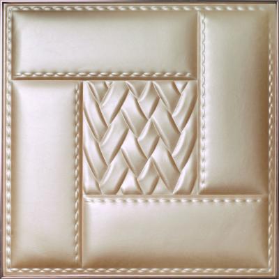China Los paneles de pared decorativos del cuero 3D del papel pintado moderno para el adornamiento del dormitorio en venta