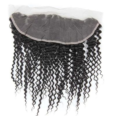 China Thick Human Hair Lace Closure , Brazilian Lace Frontal Closure With Baby Hair for sale