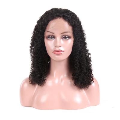China Natural Black Glueless Full Lace Human Hair Wigs Kinky Curly OEM Service for sale