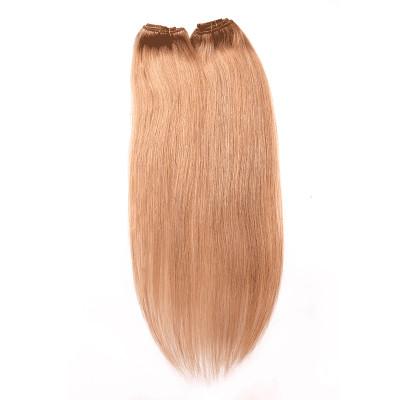China Clip del cabello humano de Remy del indio del 1B del color de Brown en extensiones ningún pelo sintético en venta