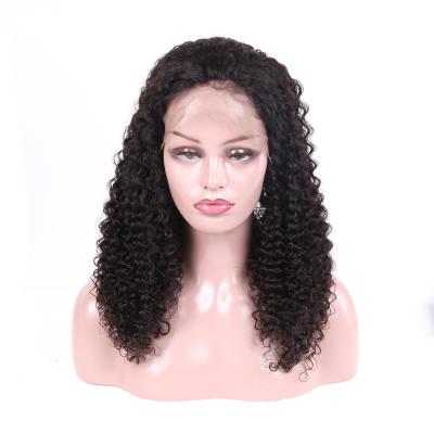 China Unprocessed Brazilian Full Lace Wigs Human Hair Jerry Curly No Tangling for sale
