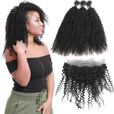 China 9A Natural Black 360 Silk Base Closure Jerry Wave 3 Bundles Customized Length for sale