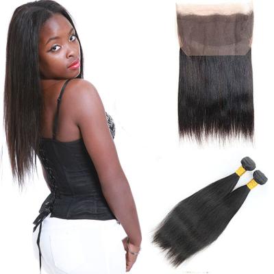 China 8A Grade 360 Lace Frontal Closure 2 Bundles Without Chemical Processed for sale